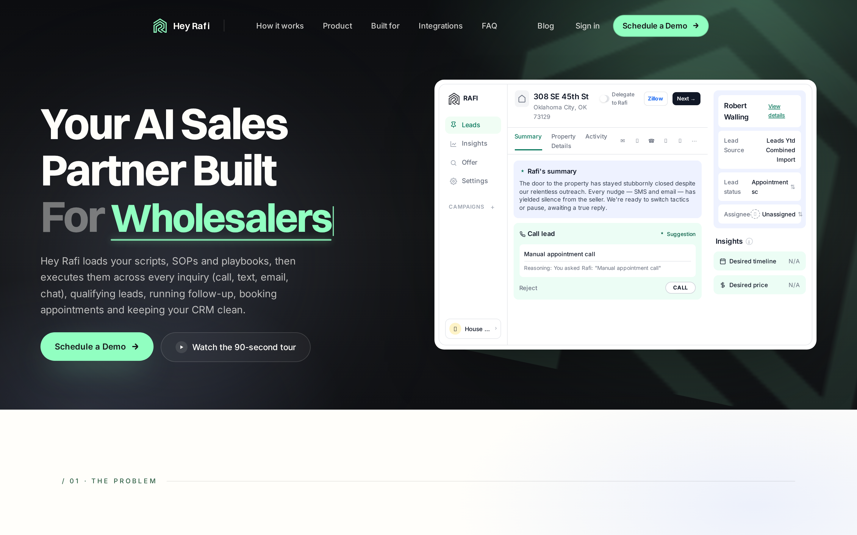 Rafi website screenshot