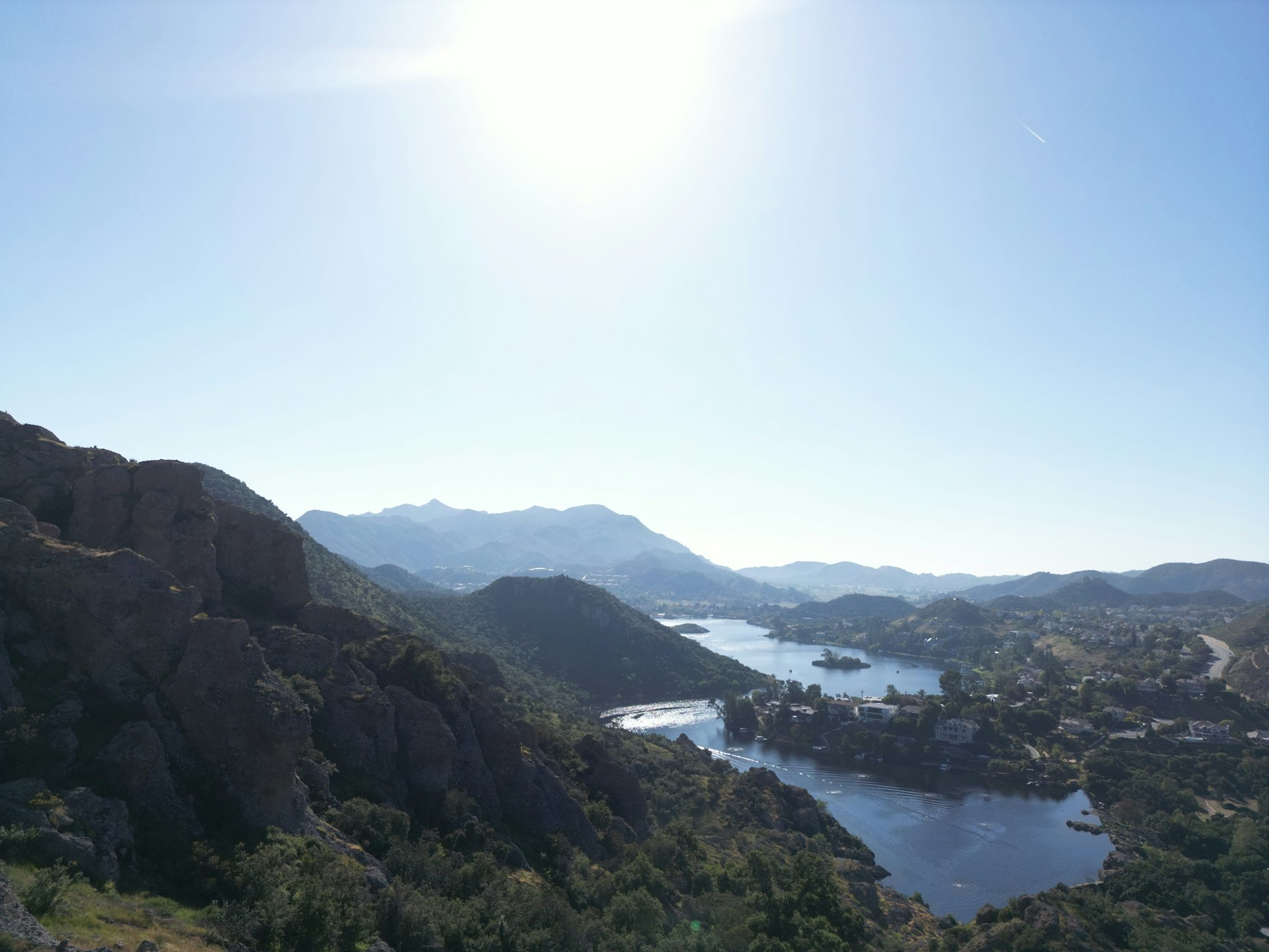 Aerial view of Calabasas, California
